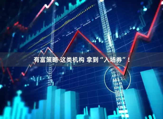 有富策略 这类机构 拿到“入场券”！