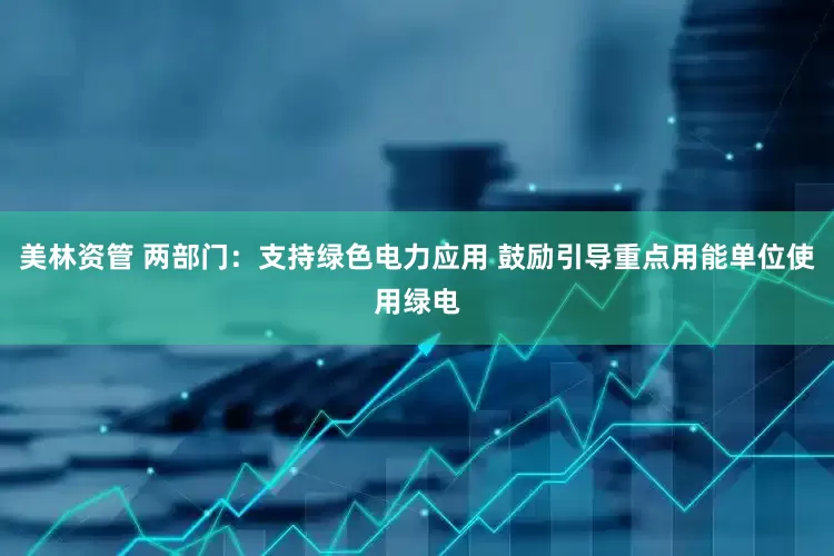 美林资管 两部门：支持绿色电力应用 鼓励引导重点用能单位使用绿电