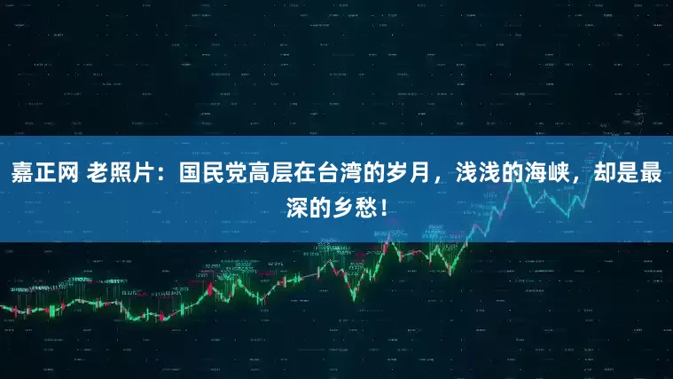 嘉正网 老照片：国民党高层在台湾的岁月，浅浅的海峡，却是最深的乡愁！